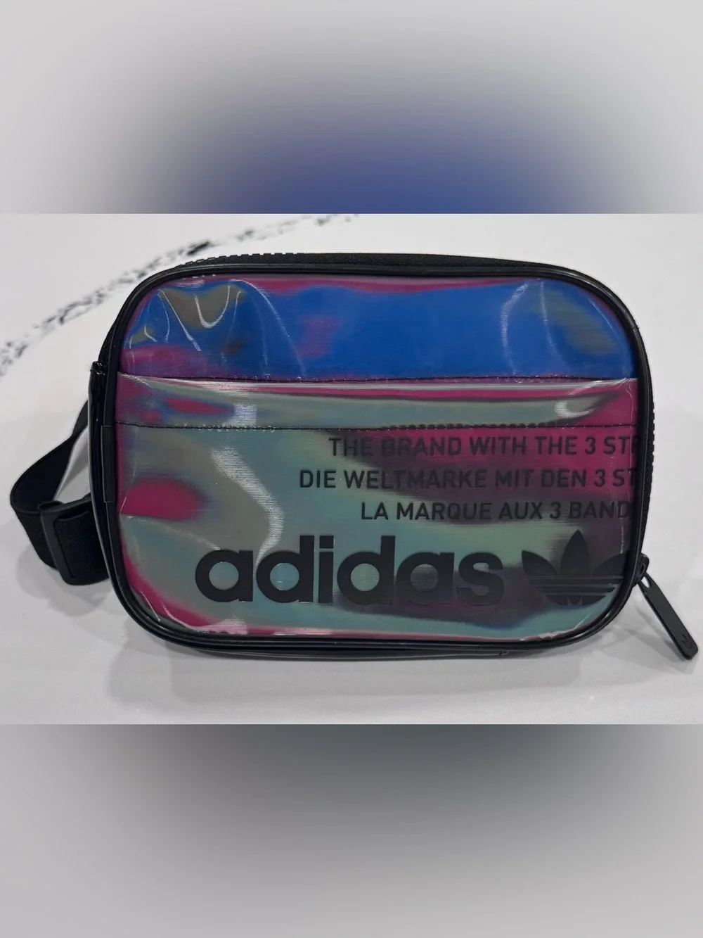 Adidas Originals Iridescent Holographic Festival Crossbody Bag NWOT